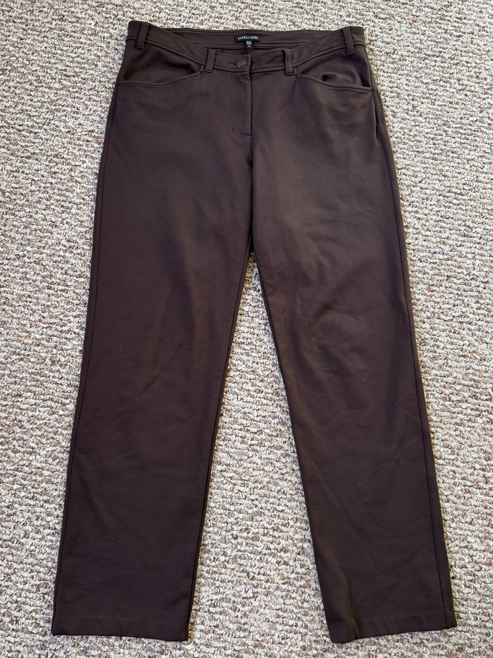 Eileen Fisher chocolate brown pants size M